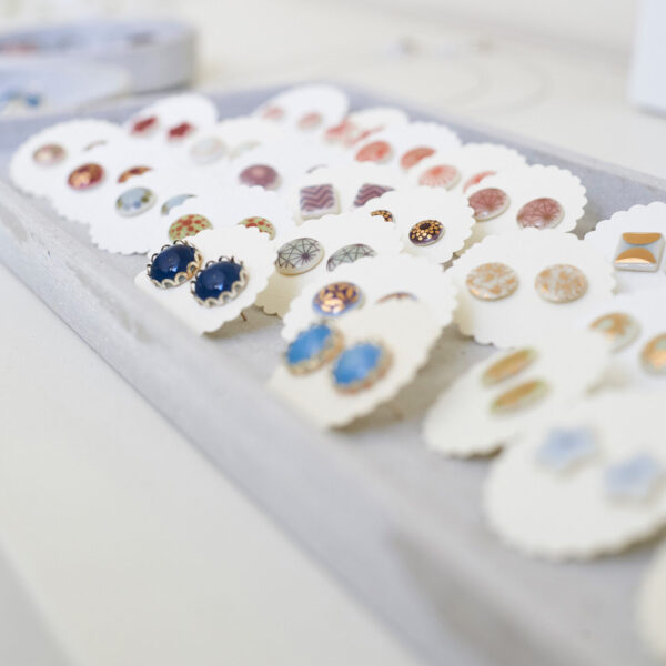 Porzellanschmuck Ohrsteckerauswahl