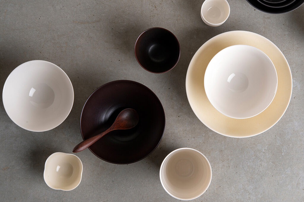 Bowls, different glazes